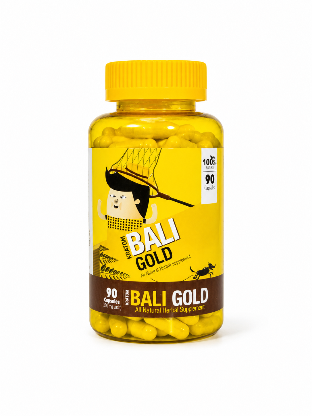 Bumble Bee Bali Gold Kratom Capsules 90ct