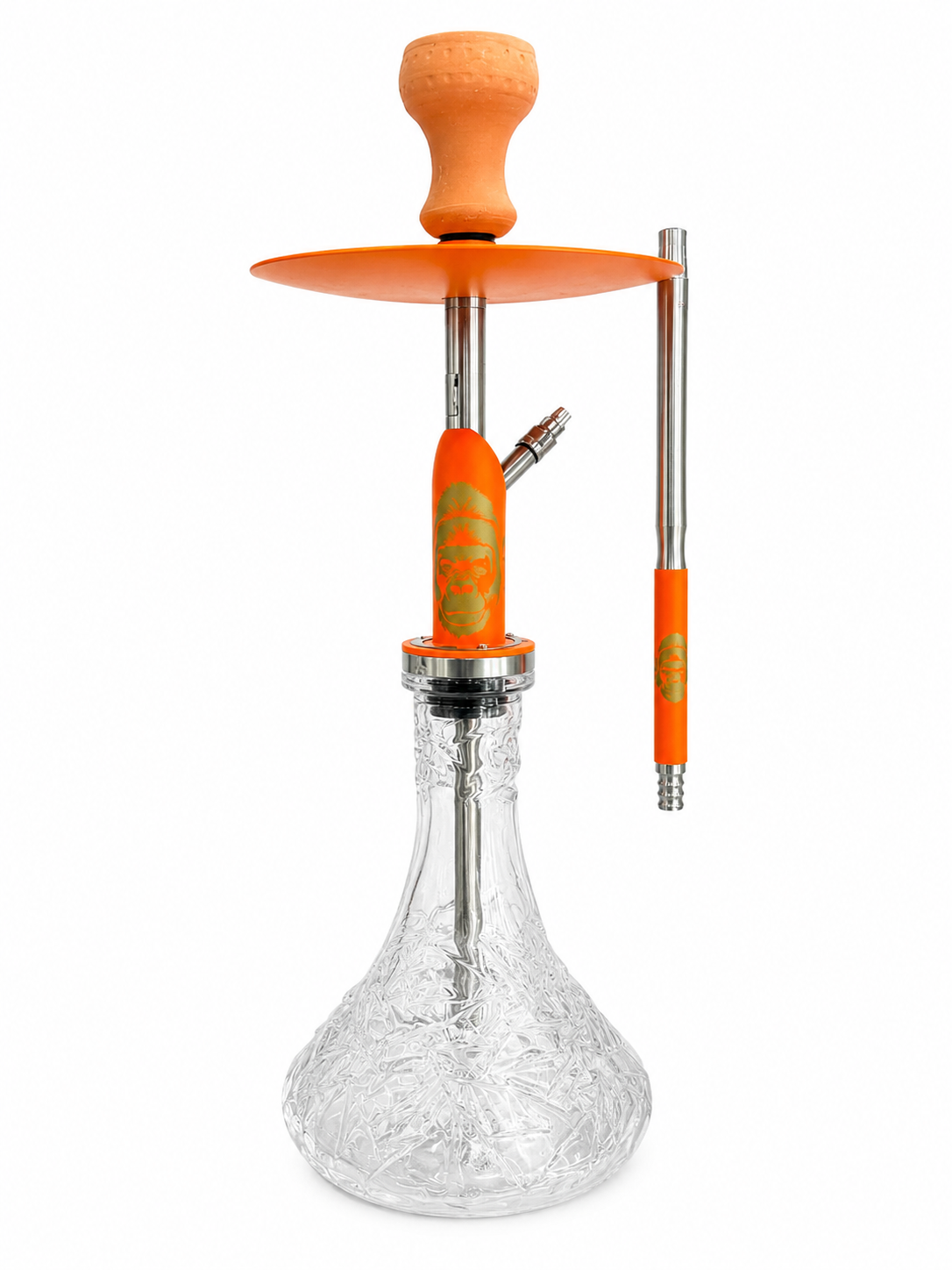 Premium Hookah Set – Modern Luxury Glass Shisha with Hose & Clay Bowl #6