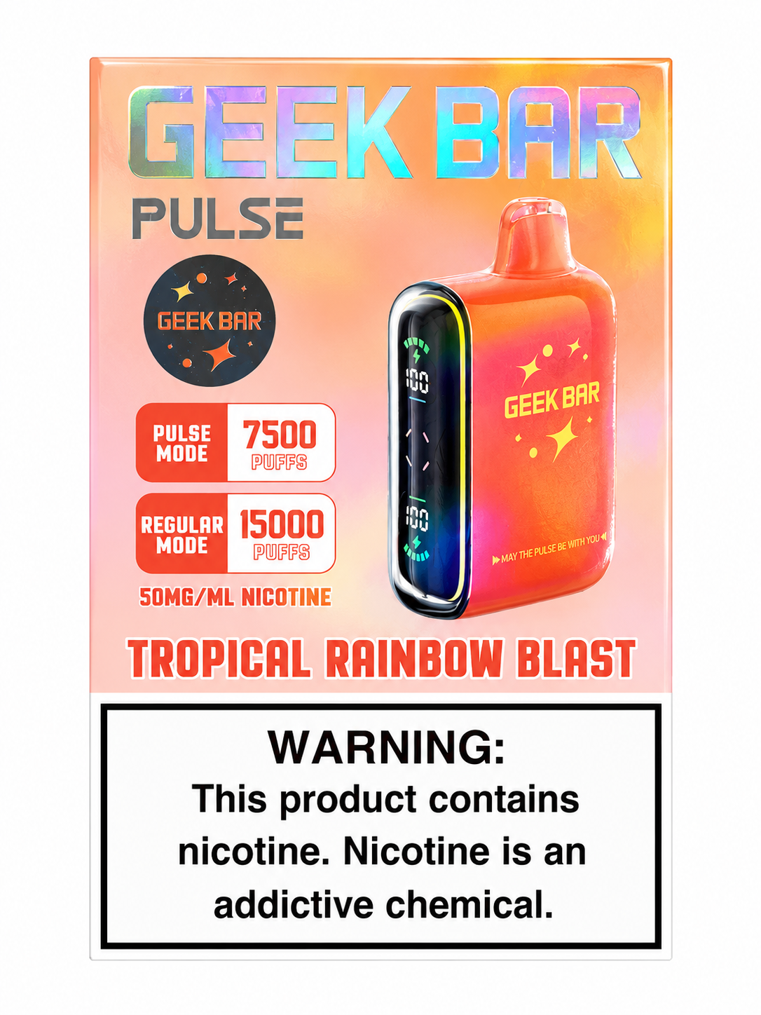 Geek Bar 15K Tropical Rainbow Blast