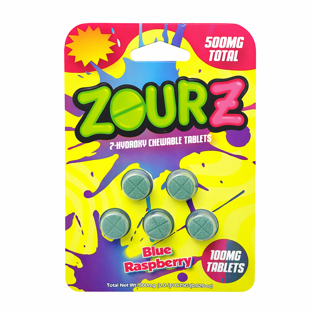 ZourZ 7 Hydroxy Tablets 500MG Blue Raspberry