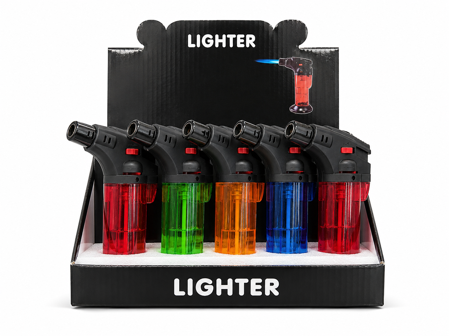 Torch Lighter, Jet Flame, Butane Gas, Mini Refillable Windproof Lighters, for Candle, Fireplace, Grill