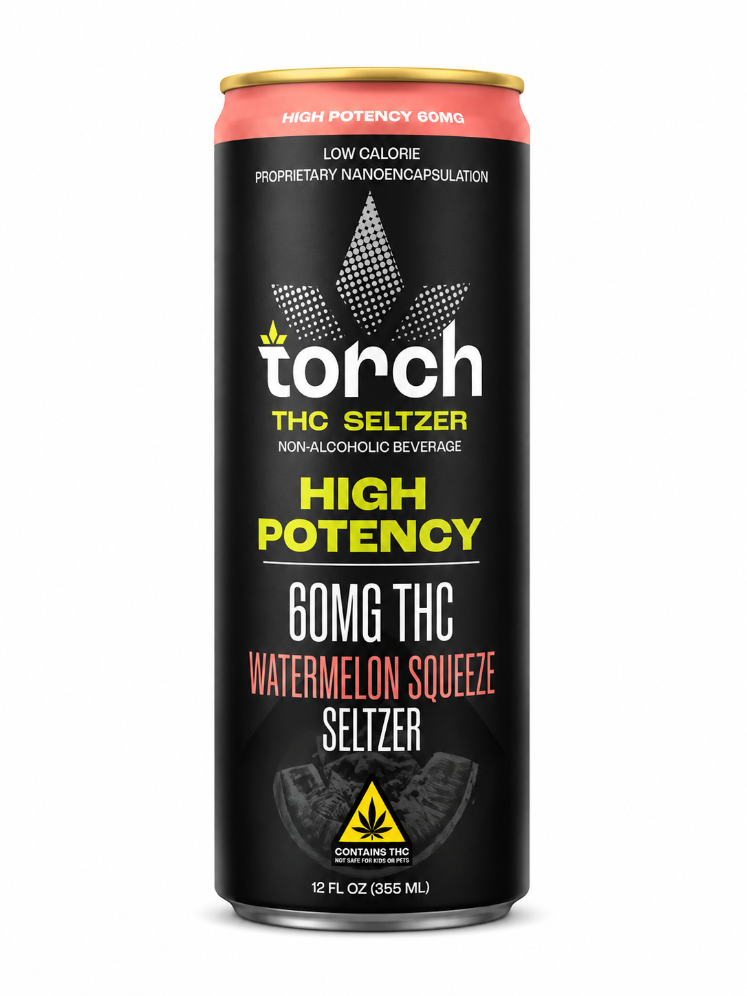 Torch High Potency THC Watermelon Squeeze Seltzer | (60mg) 12oz