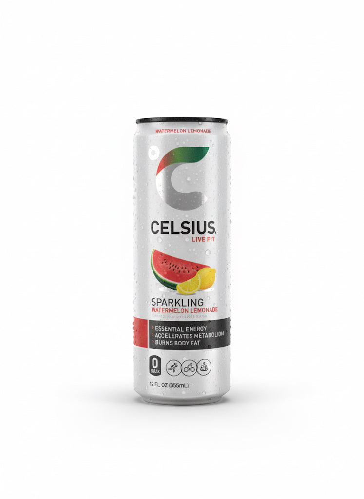 CELSIUS Sparkling Watermelon Lemon, Functional Energy Drink 12 fl oz