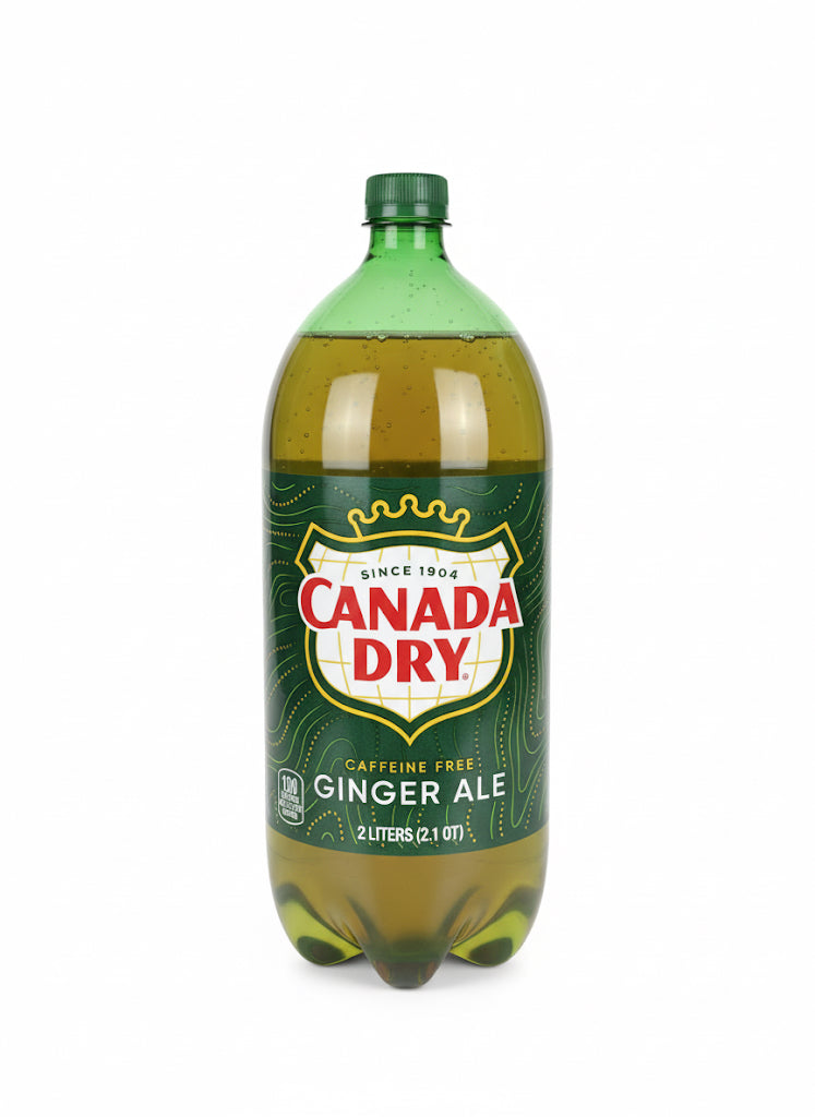 Canada Dry Caffeine Free Ginger Ale Soda Pop, 2 L, Bottle