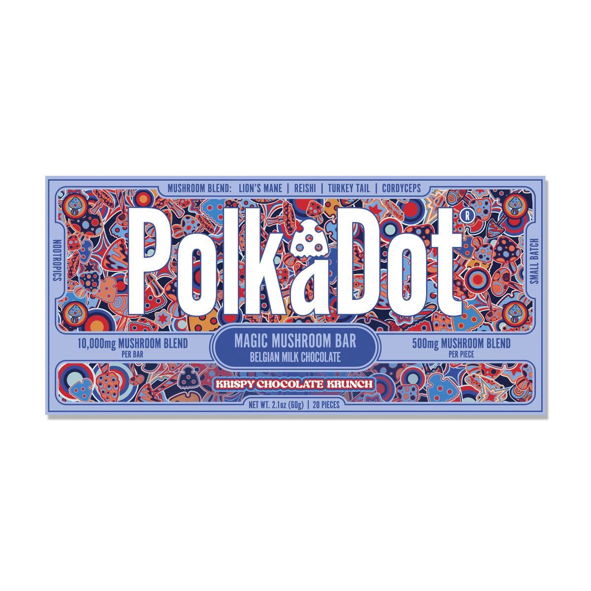 PolkaDot Magical Mushroom Krispy Chocolate Krunch 10.000MG Per Bar