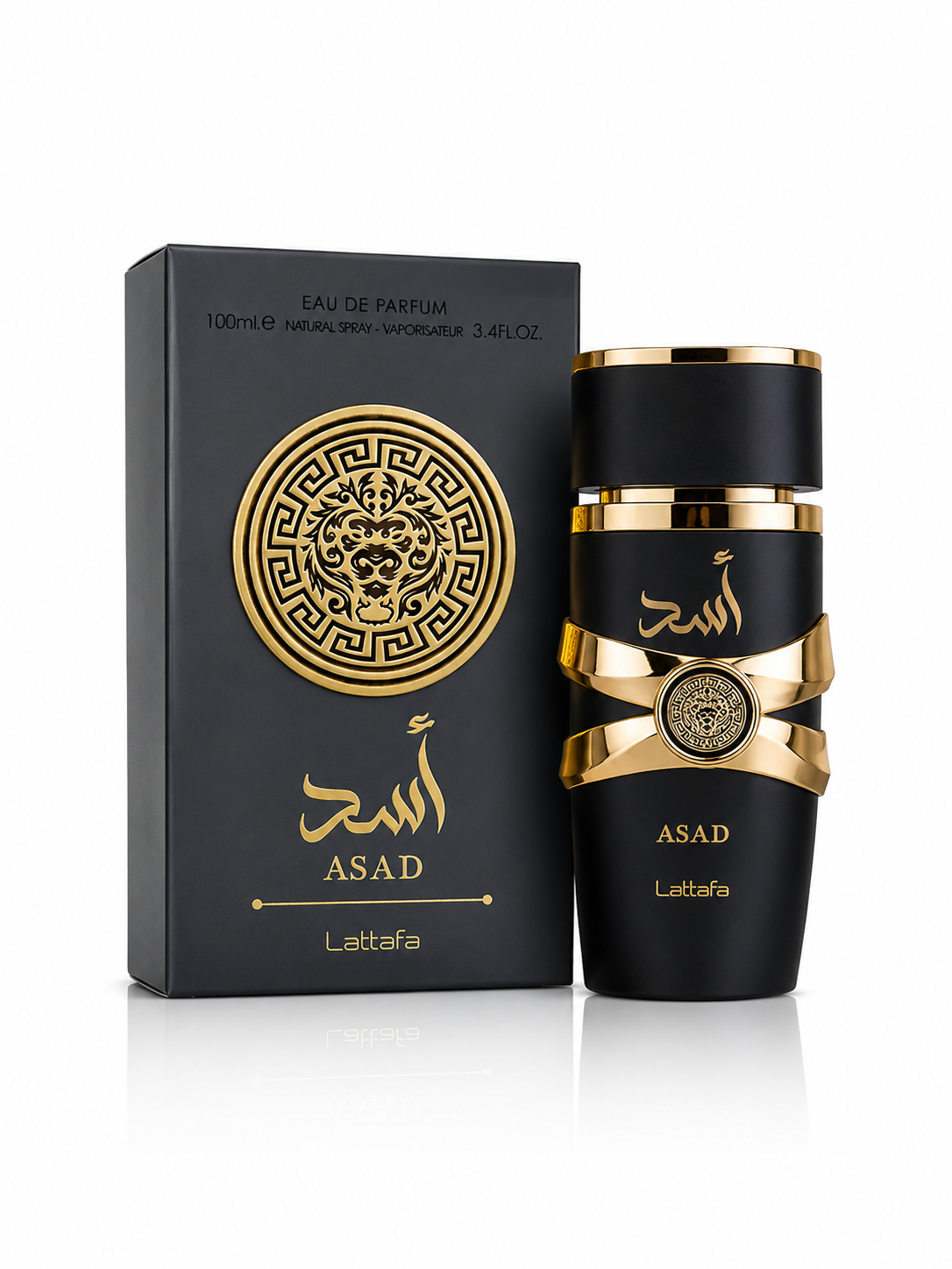Lattafa Perfumes Asad for Unisex Eau de Perfume, 3.4 Oz 100ml