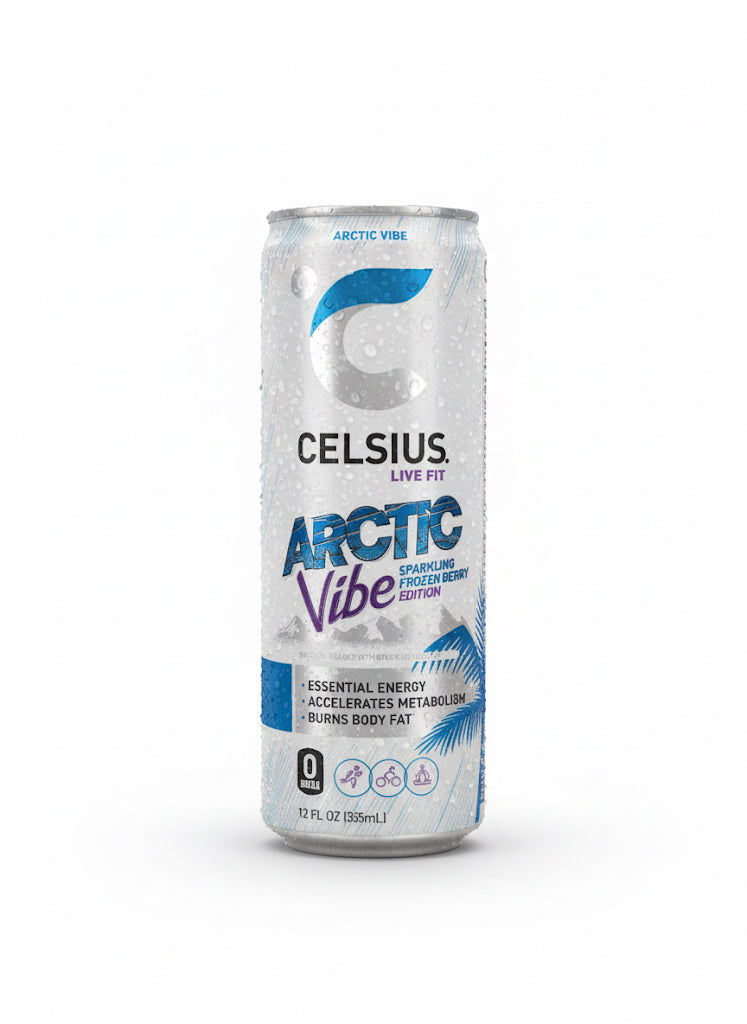 CELSIUS Sparkling Arctic Vibe, Functional Energy Drink 12 fl oz