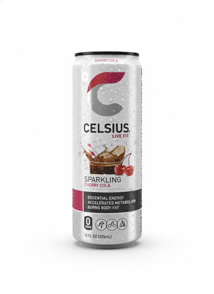 CELSIUS Sparkling Cherry Cola, Functional Energy Drink 12 fl oz