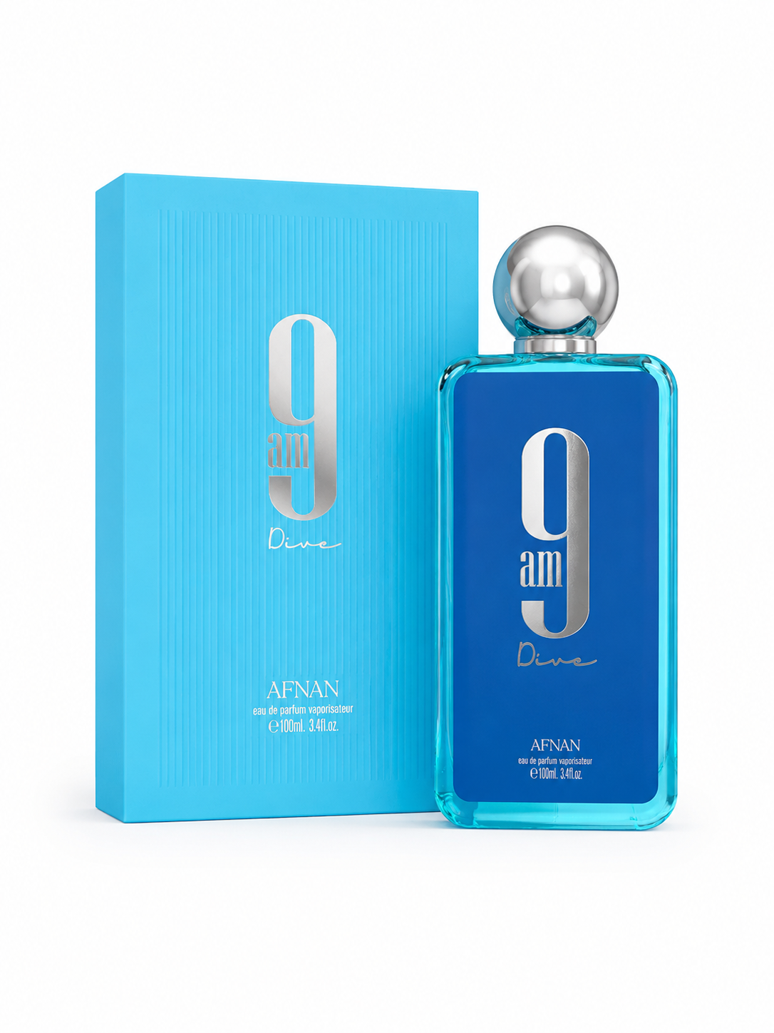 Afnan 9Am Dive Eau de Parfum Spray for Unisex, 3.4 Oz