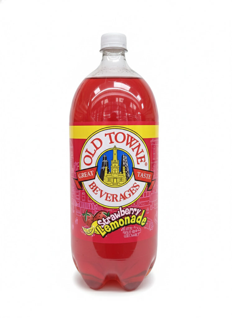 Old Towne Strawberry Lemonade Soda Pop, 2 Liter