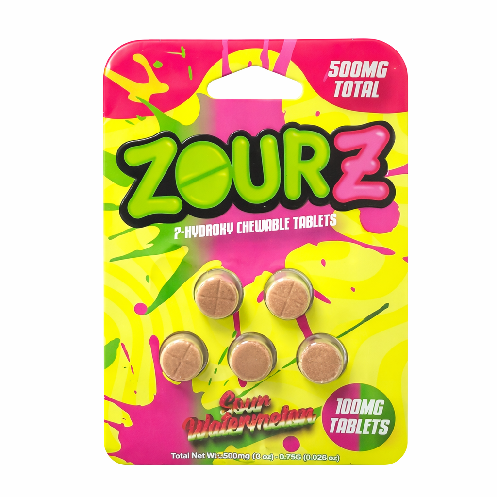 ZourZ 7 Hydroxy Tablets 500MG Sour Watermelon