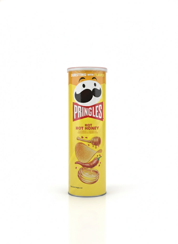 Pringles Hot Honey Potato Crisps Chips, Lunch Snacks, 5.5 oz Canister