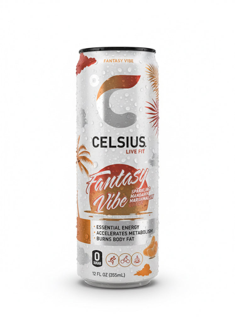 CELSIUS Sparkling Fantasy Vibe, Functional Energy Drink 12 fl oz