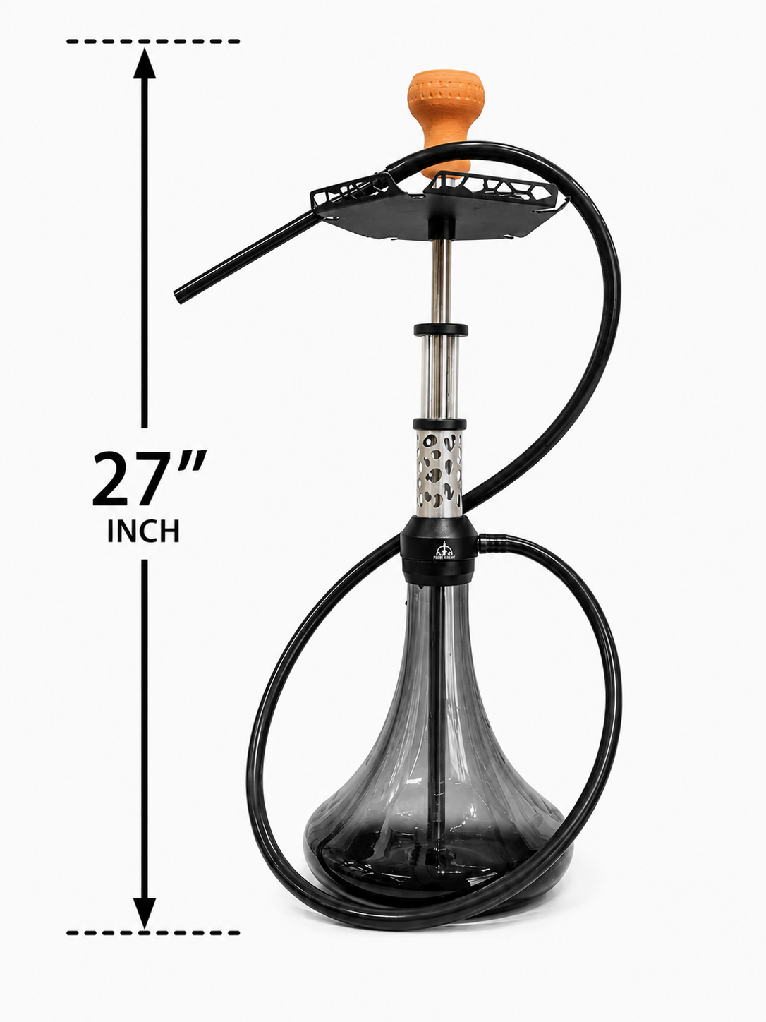 Premium Hookah Set – Modern Luxury Glass Shisha with Hose & Clay Bowl #1