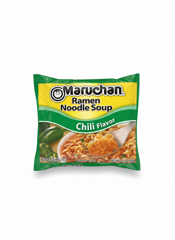 Maruchan Ramen Noodle Soup,Chili  Flavor Instant Noodles, Shelf Stable, 3 oz