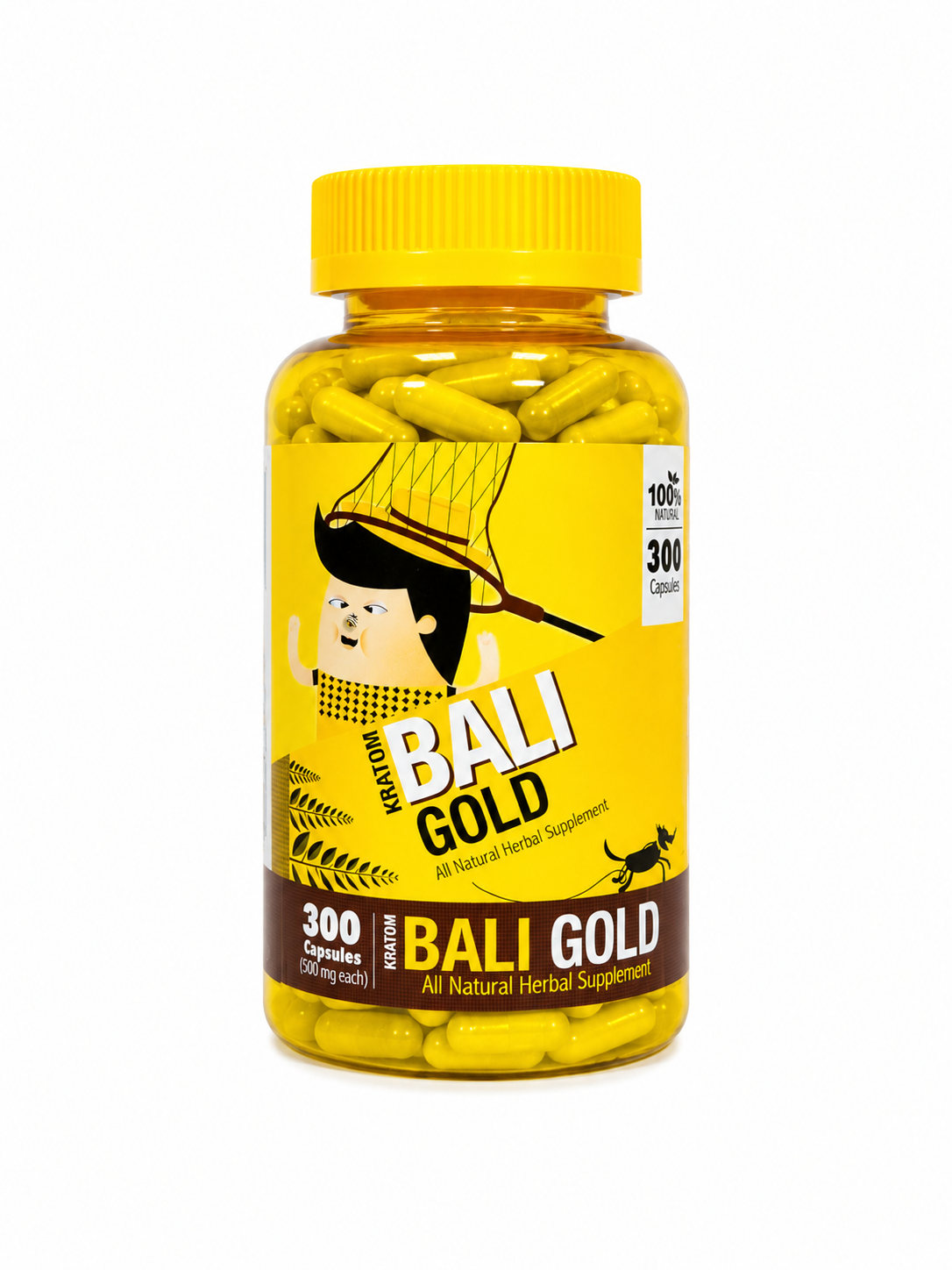 Bumble Bee Bali Gold Kratom Capsules 300ct