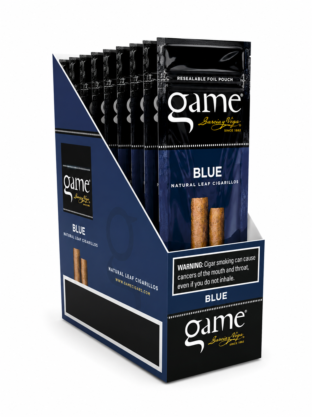 Game Cigar Blue 2PK Box of 15 Pack