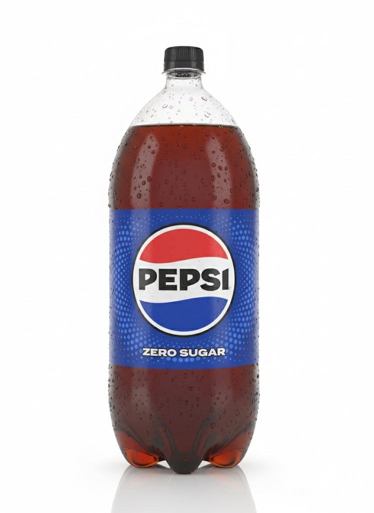 Pepsi Cola Zero Sugar Soda Pop, 2 Liter