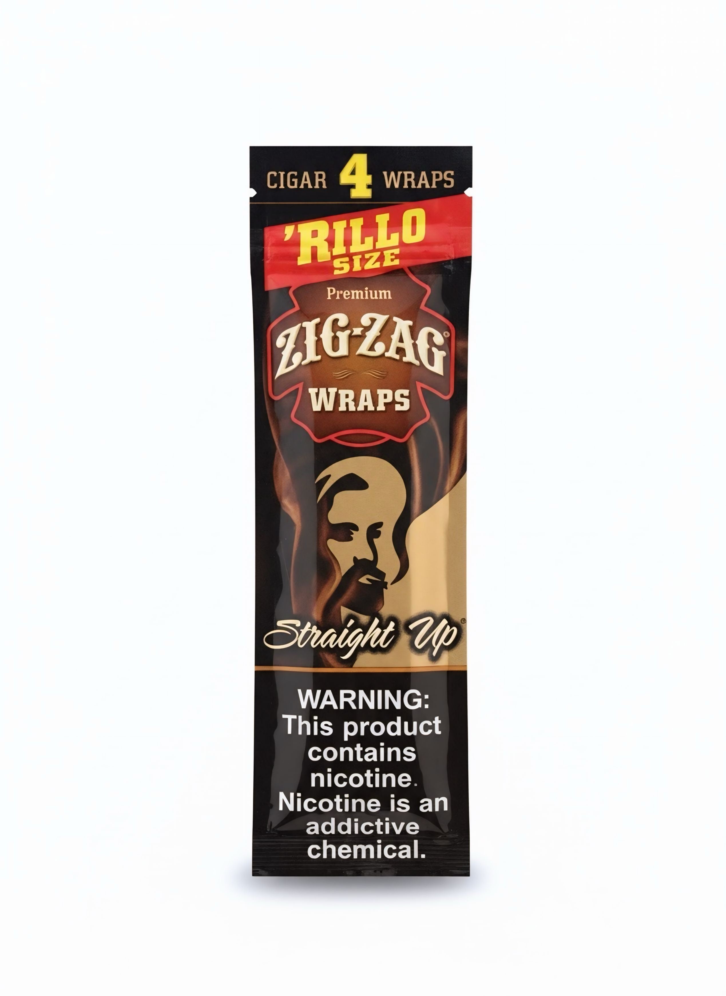 Zig Zag Wrap Straight Up Rillo Size 4PK
