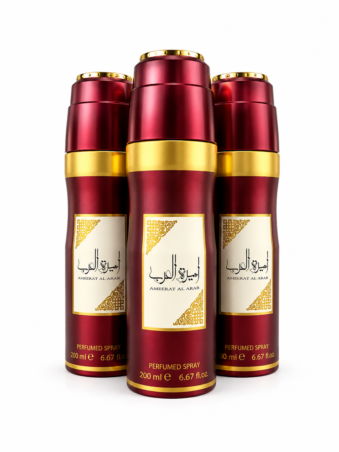 Lattafa Ameerat Al Arab Red Perfumed Body Spray 6.7 Oz (200 ml)