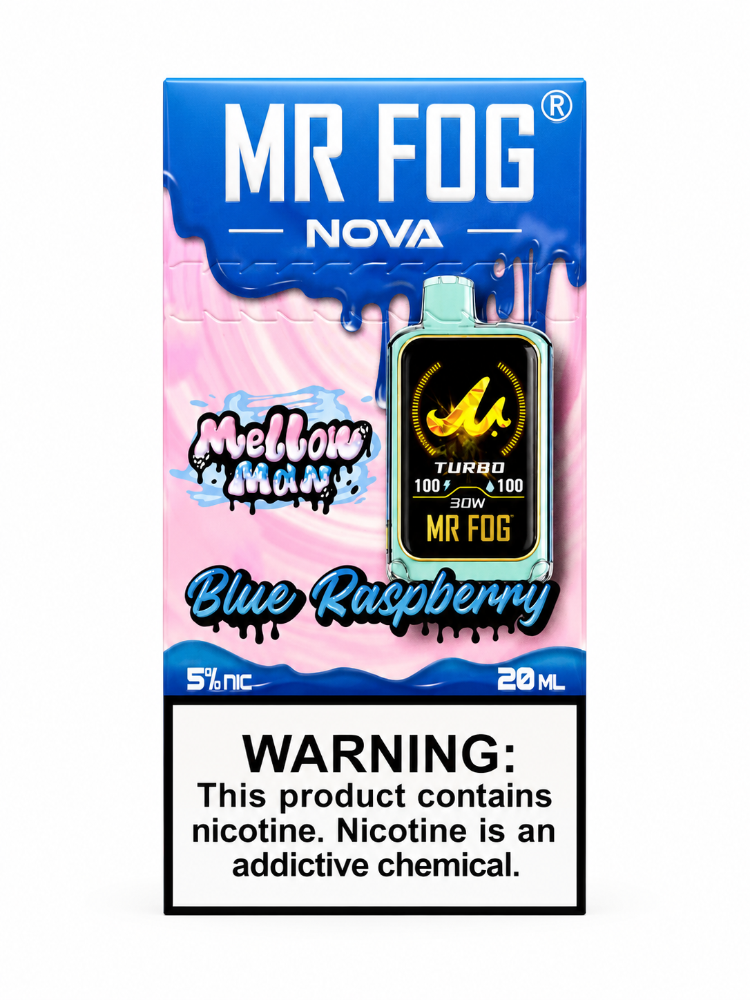Mr Fog Nova 36K Mellow Man Blue Raspberry
