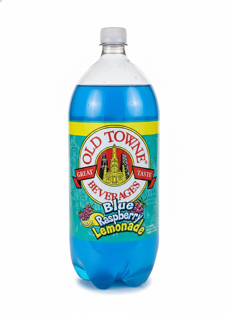Old Towne Blue Raspberry Lemonade Soda Pop, 2 Liter