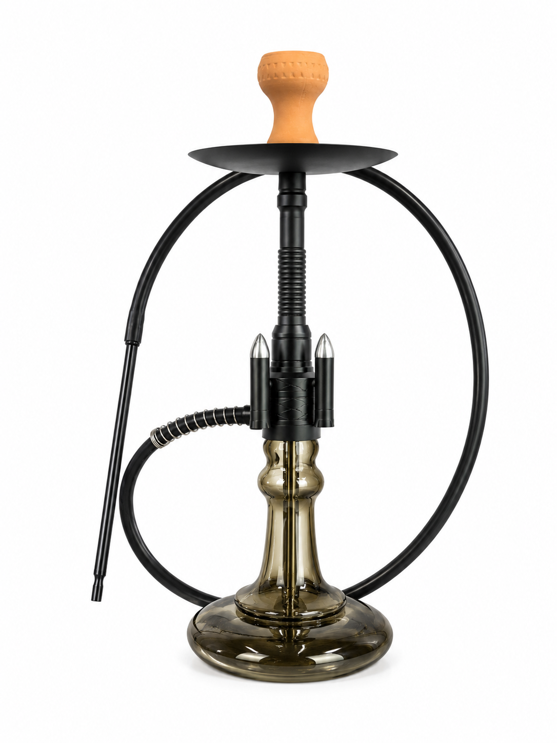 Premium Hookah Set – Modern Luxury Glass Shisha with Hose & Clay Bowl #3