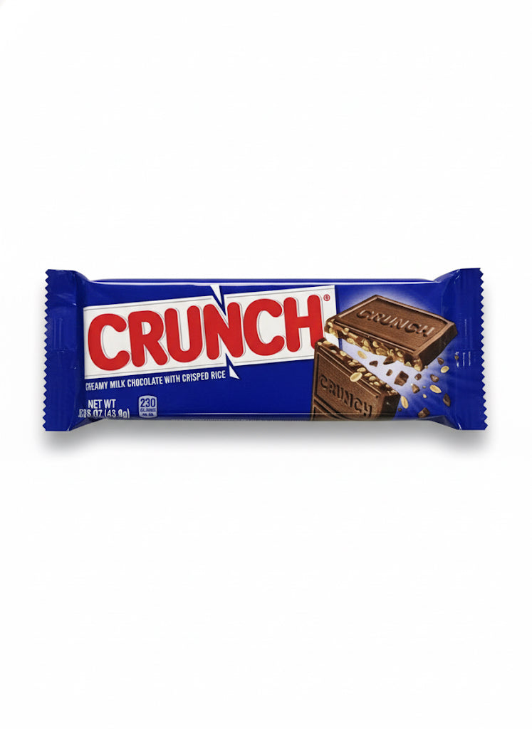 CRUNCH Chocolate Bar Single, Creamy Milk Chocolate with Crisped Rice, 1.55 oz