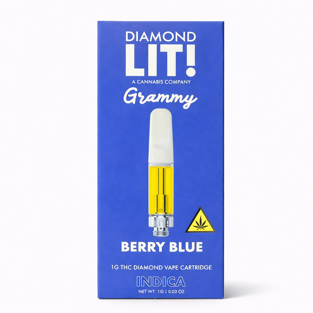 Lit! Grammy Thc-A Cartridge - 1G Berry Blue Indica
