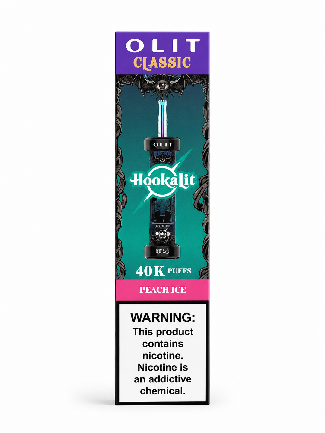Olit Hookah Lit 40K Peach Ice