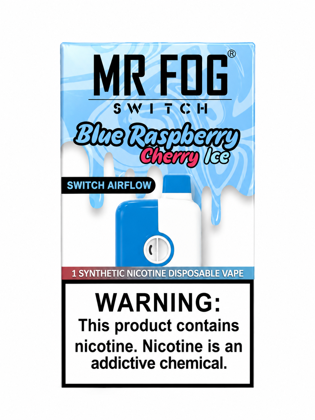 Mr Fog 5500 Blue Raspberry Cherry Ice