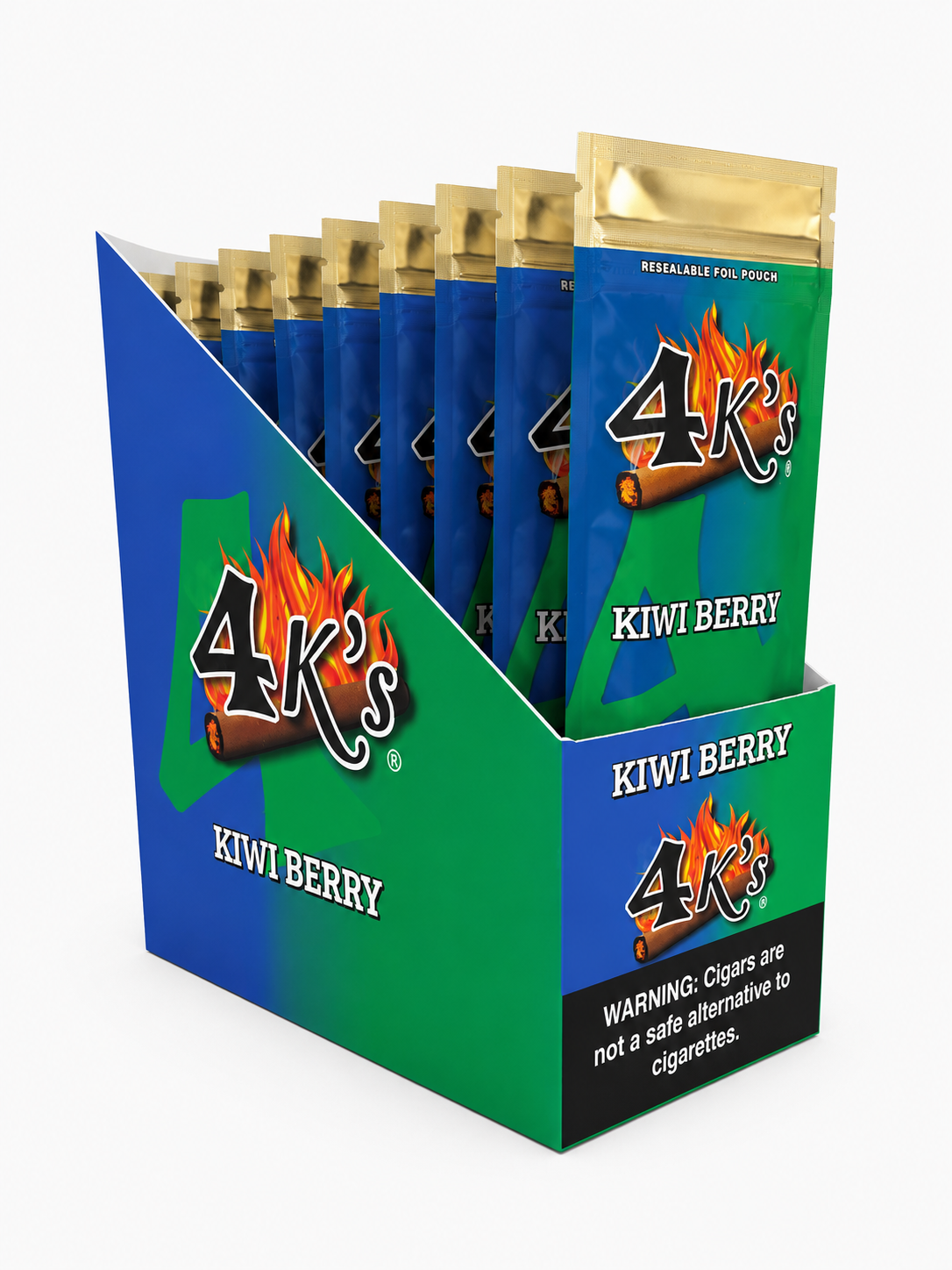 4K’s Cigar Kiwi Berry 4PK Box of 15 Pack