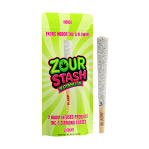 Zour Stash Watermelon Coated Preroll 2PK