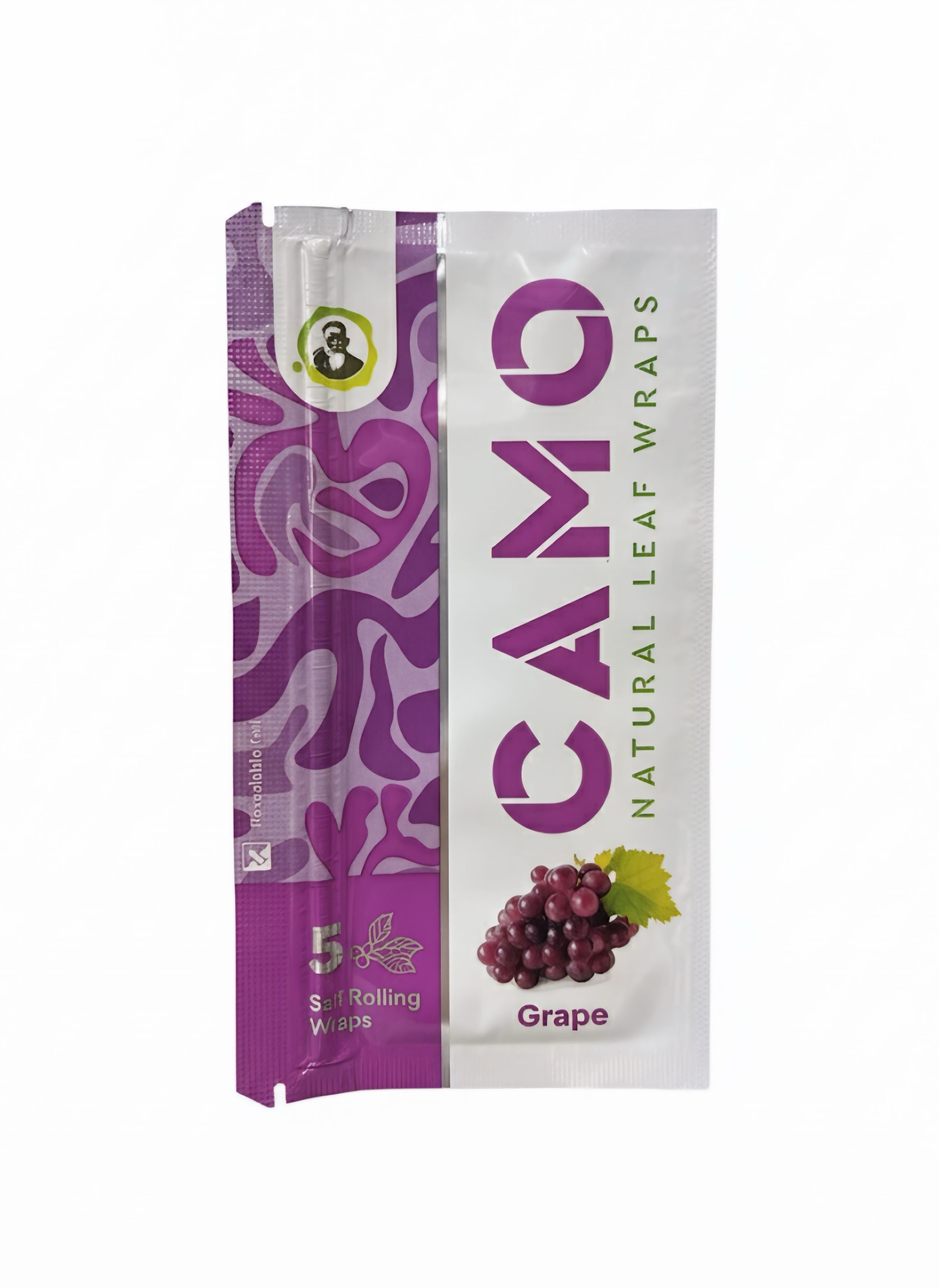 Camo Leaf Wrap Grape 5PK