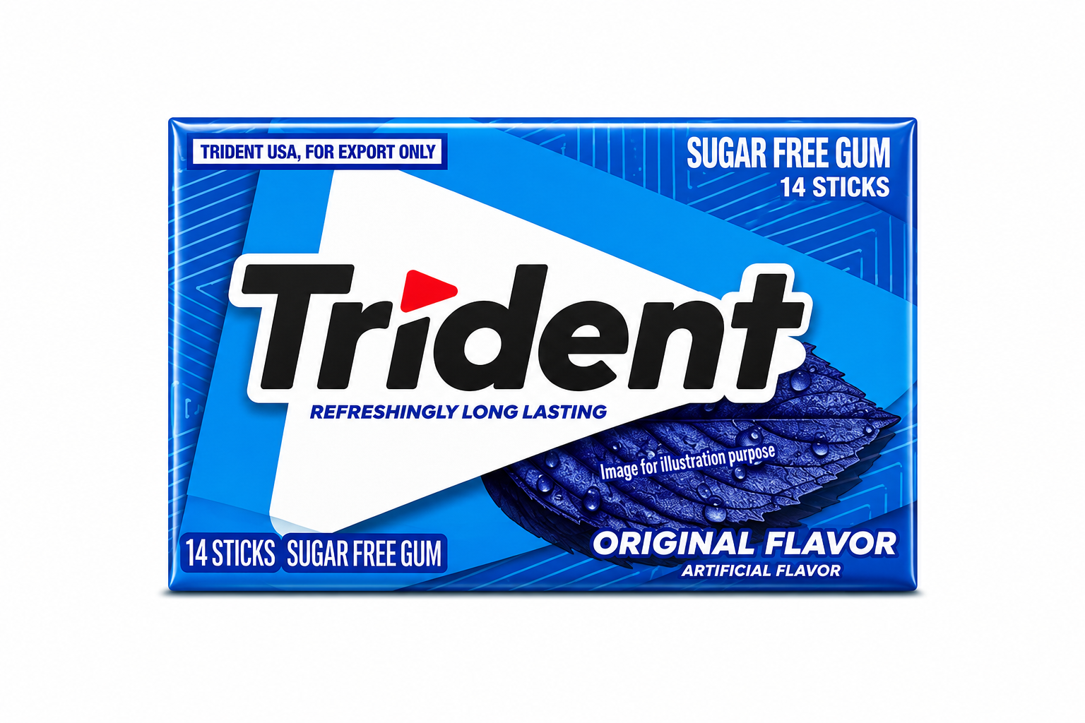 Trident Original Sugar Free Gum,14 Pieces