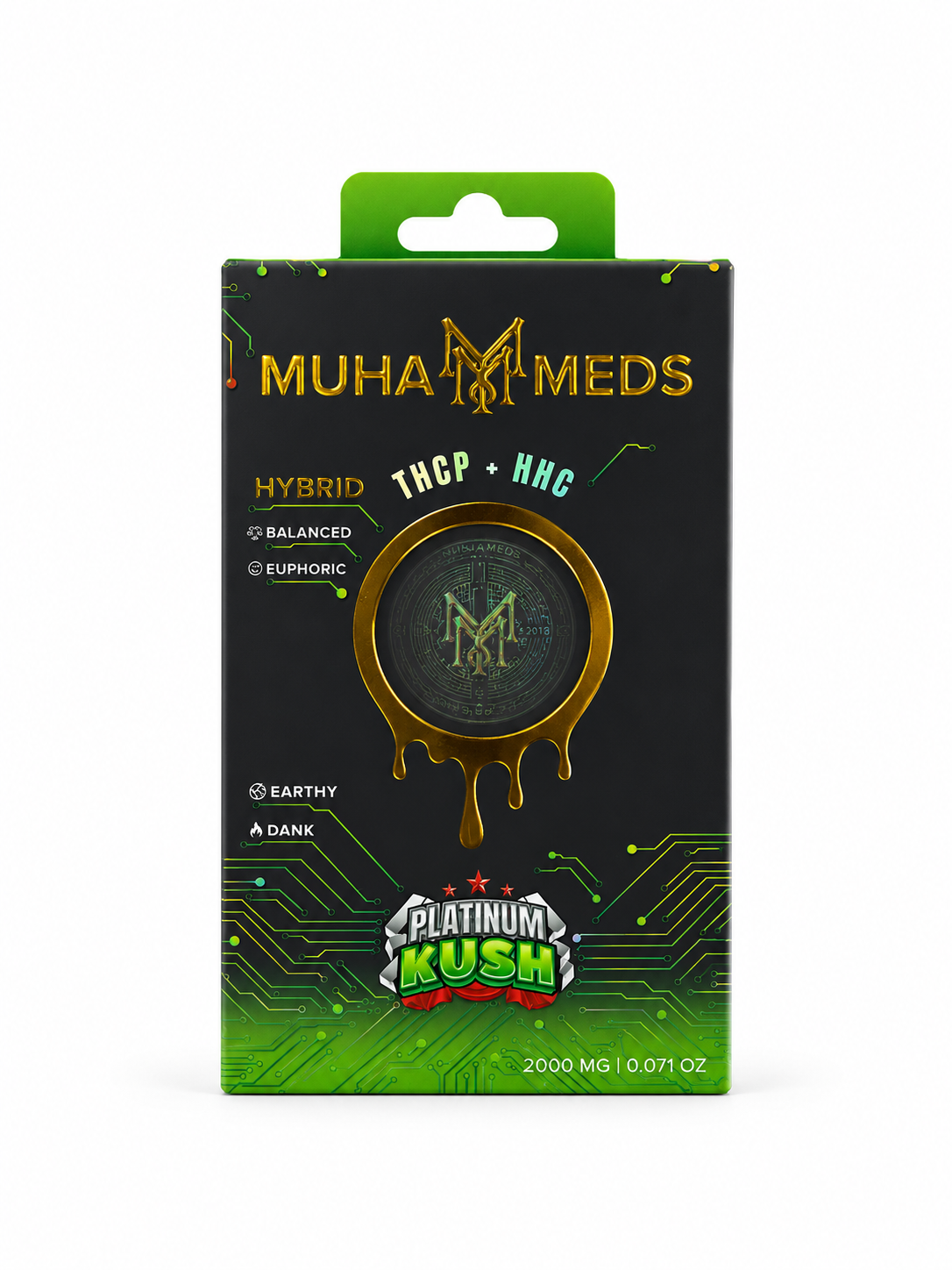 Muha Meds Platinum Kush Hybrid 2G Cartridge