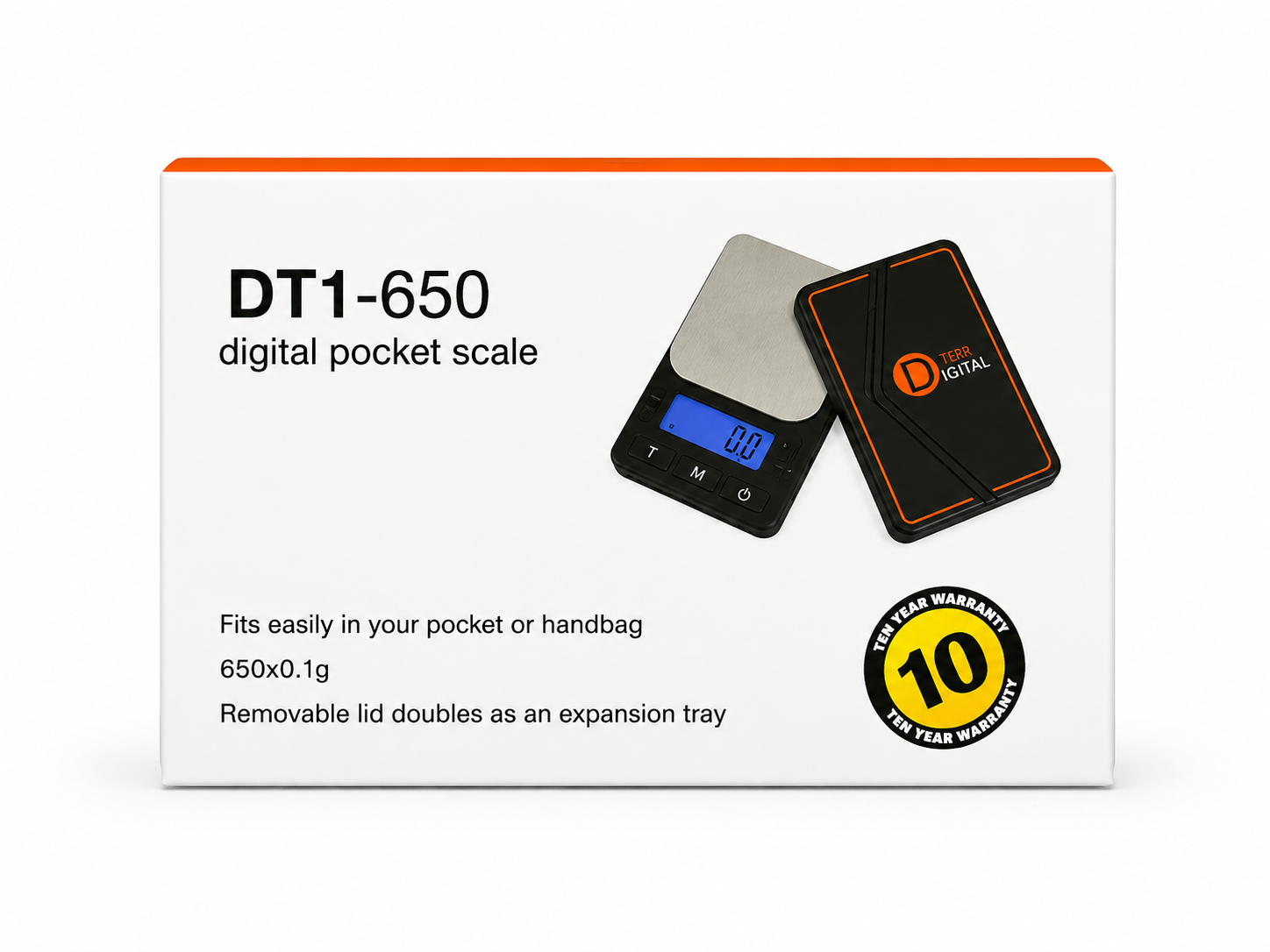 DT1 Digital Pocket Scale 650g/0.1g 4in