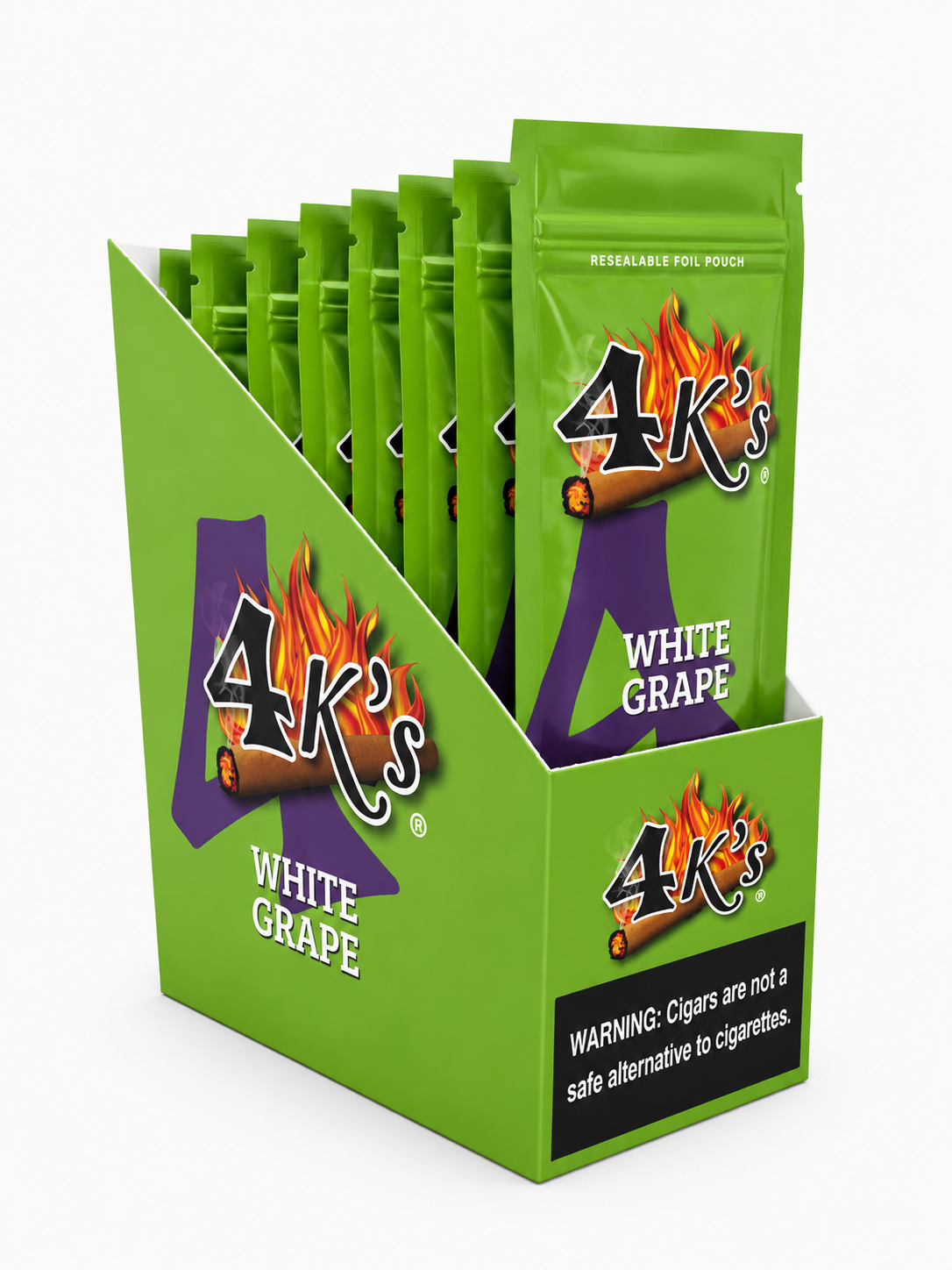 4K’s Cigar White Grape 4PK Box of 15 Pack