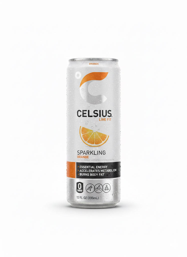 CELSIUS Sparkling Orange, Functional Energy Drink 12 fl oz