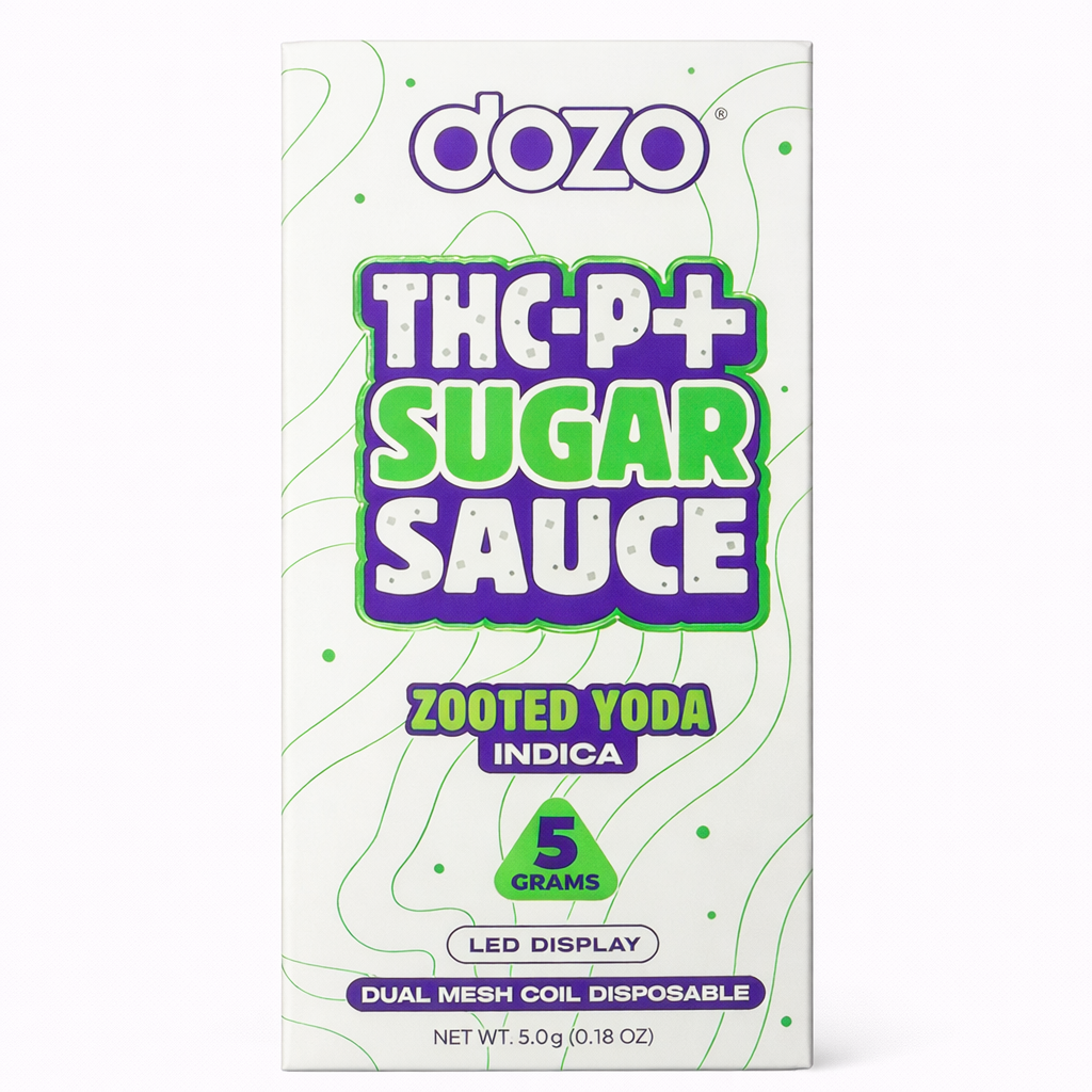Dozo Thc-p Sugar Sauce Disposable 5g Zooted Yoda Indica