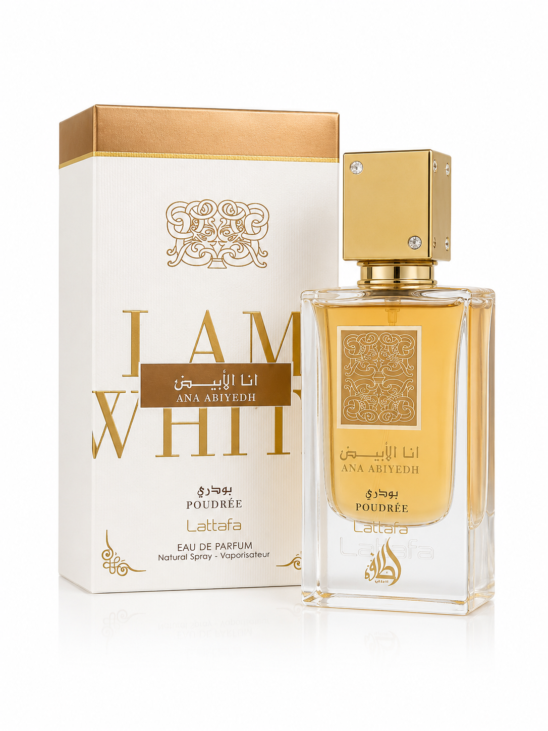 Lattafa Ana Abiyedh Poudree for Women Eau de Perfume, 2.04 Oz 60 Ml