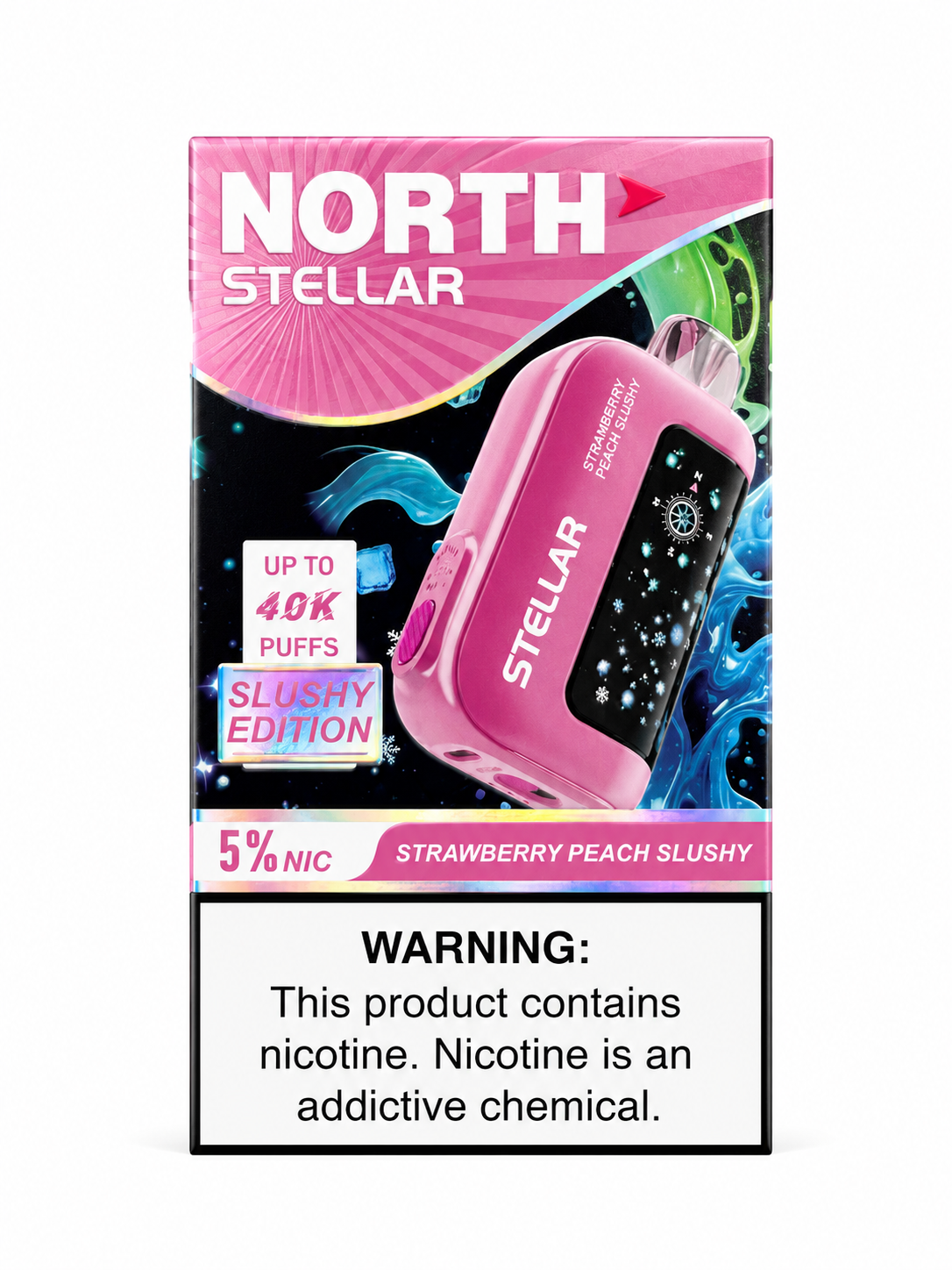 North Stellar 40K Strawberry Peach Slush