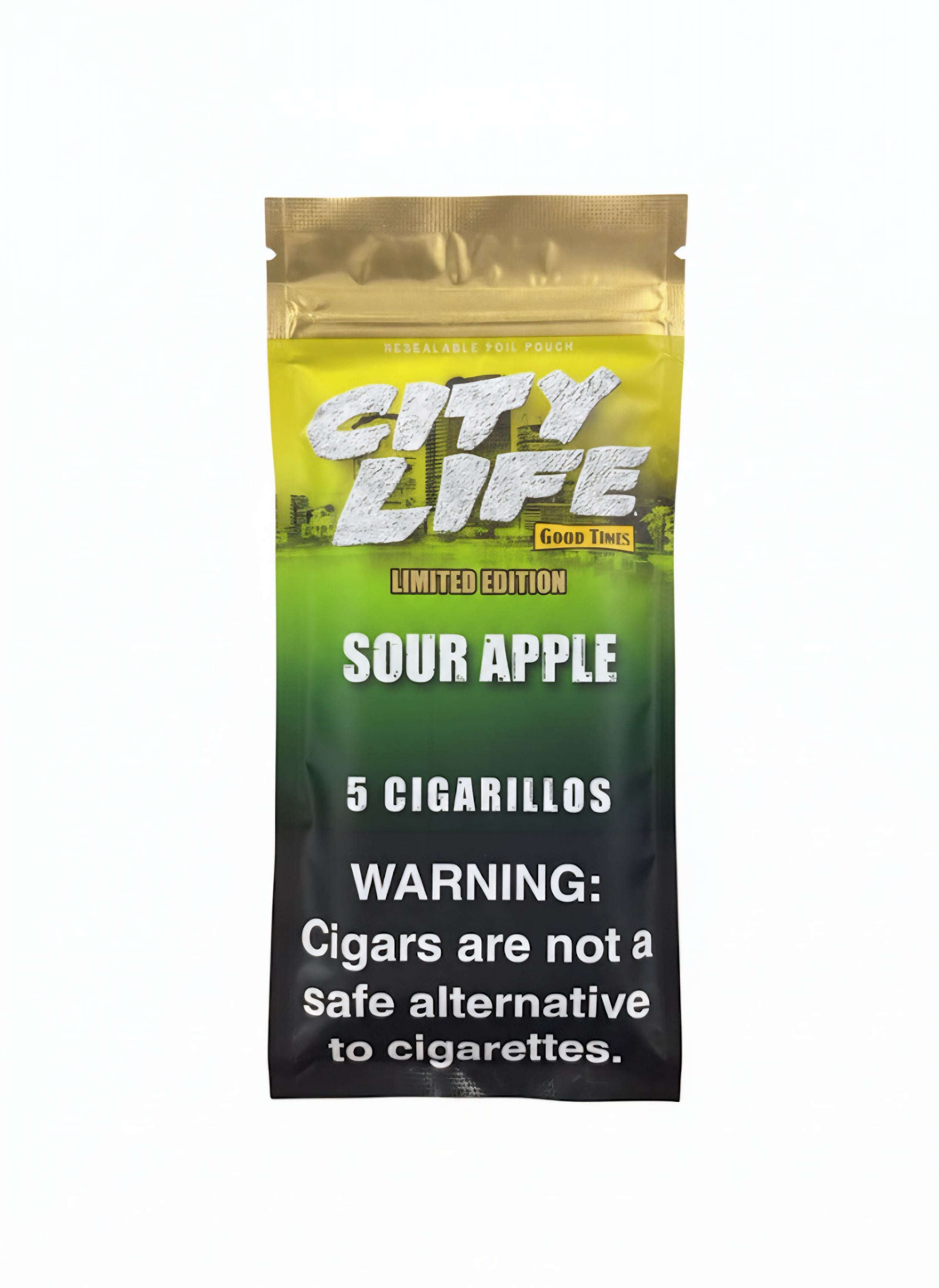 City Life Cigar Sour Apple 5PK