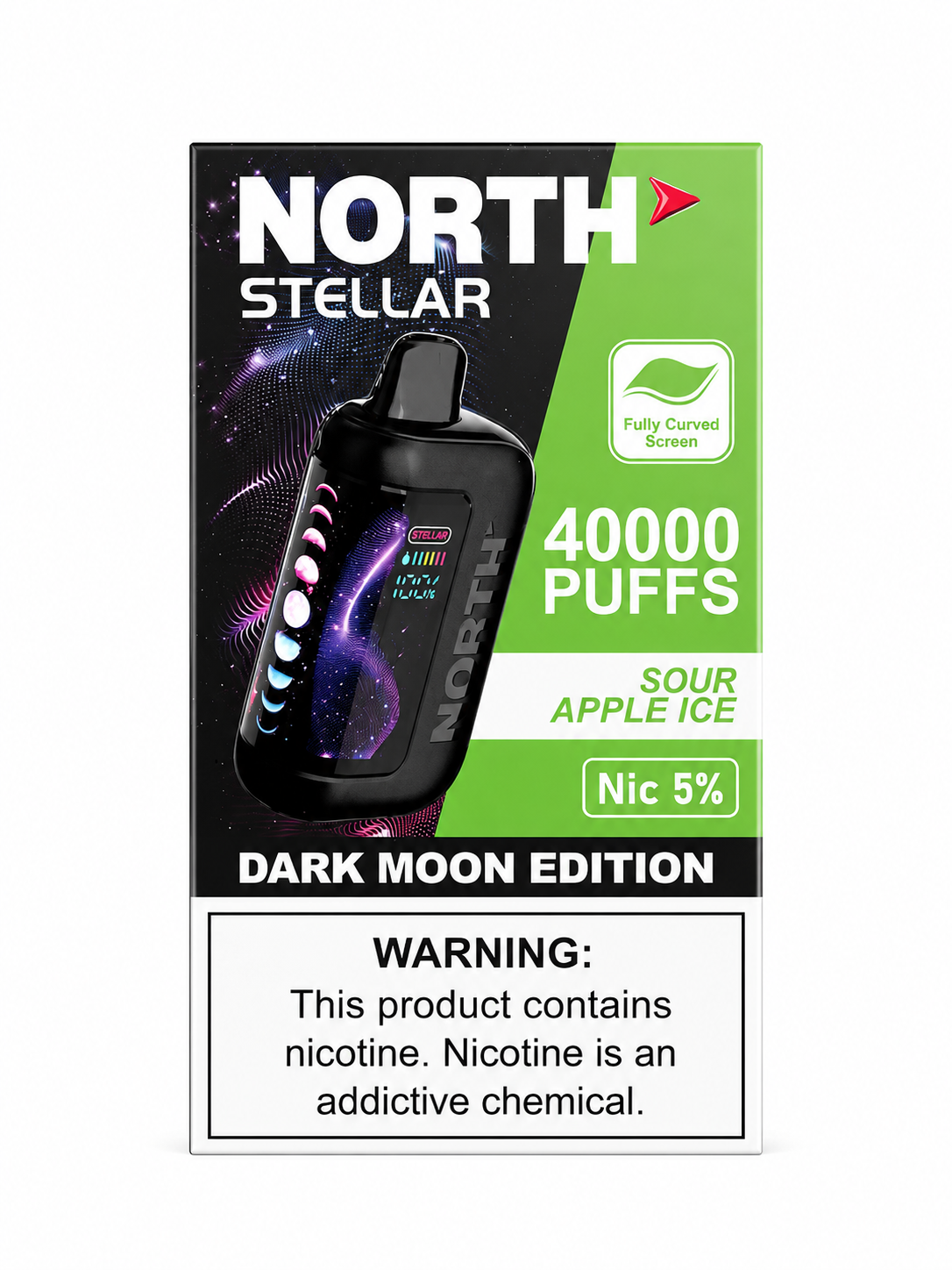 North Stellar 40K Sour Apple Ice