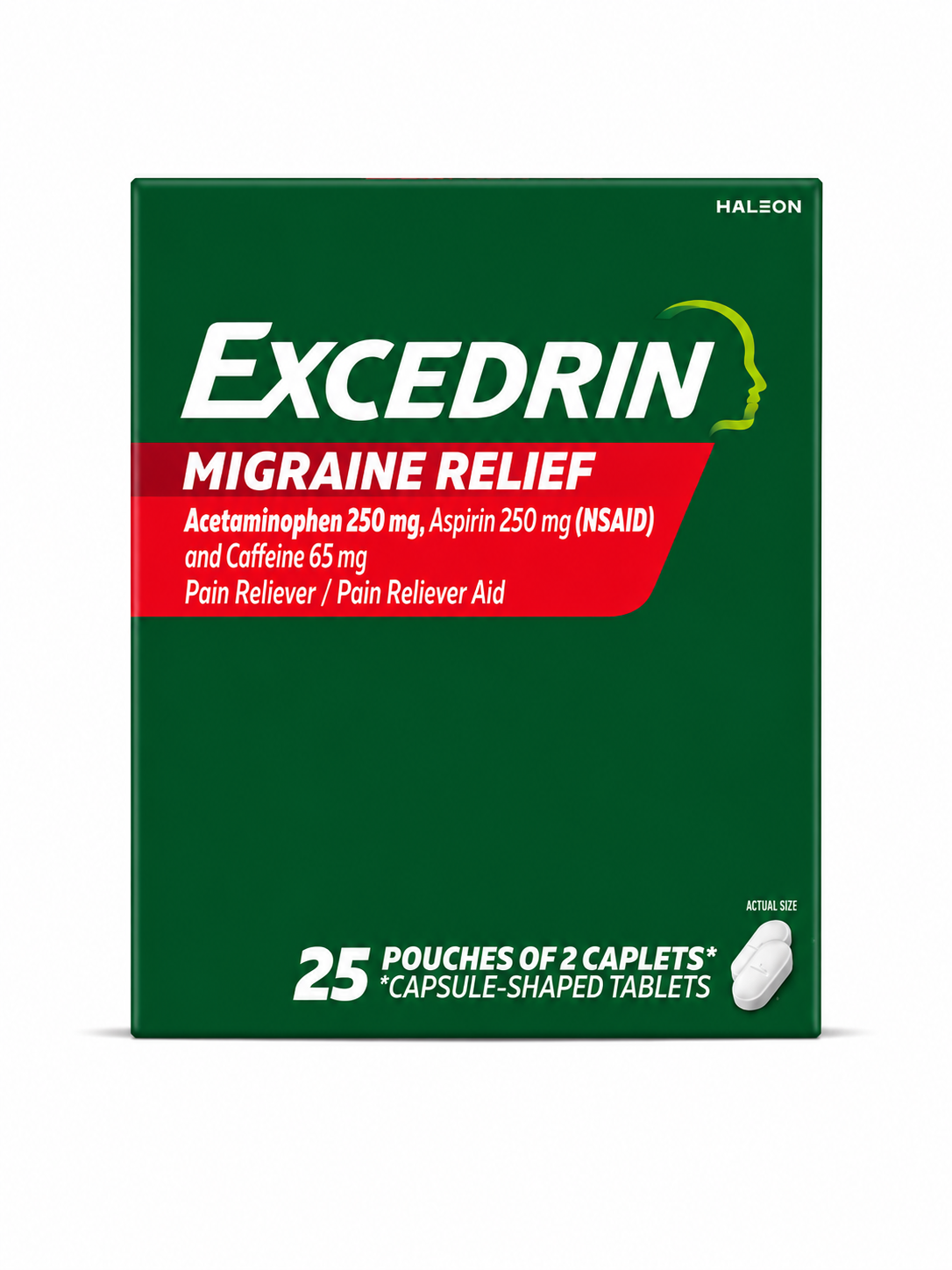 Excedrin Migraine Relief Caplets to Pain Reliever / Pain Reliever Aid 50ct