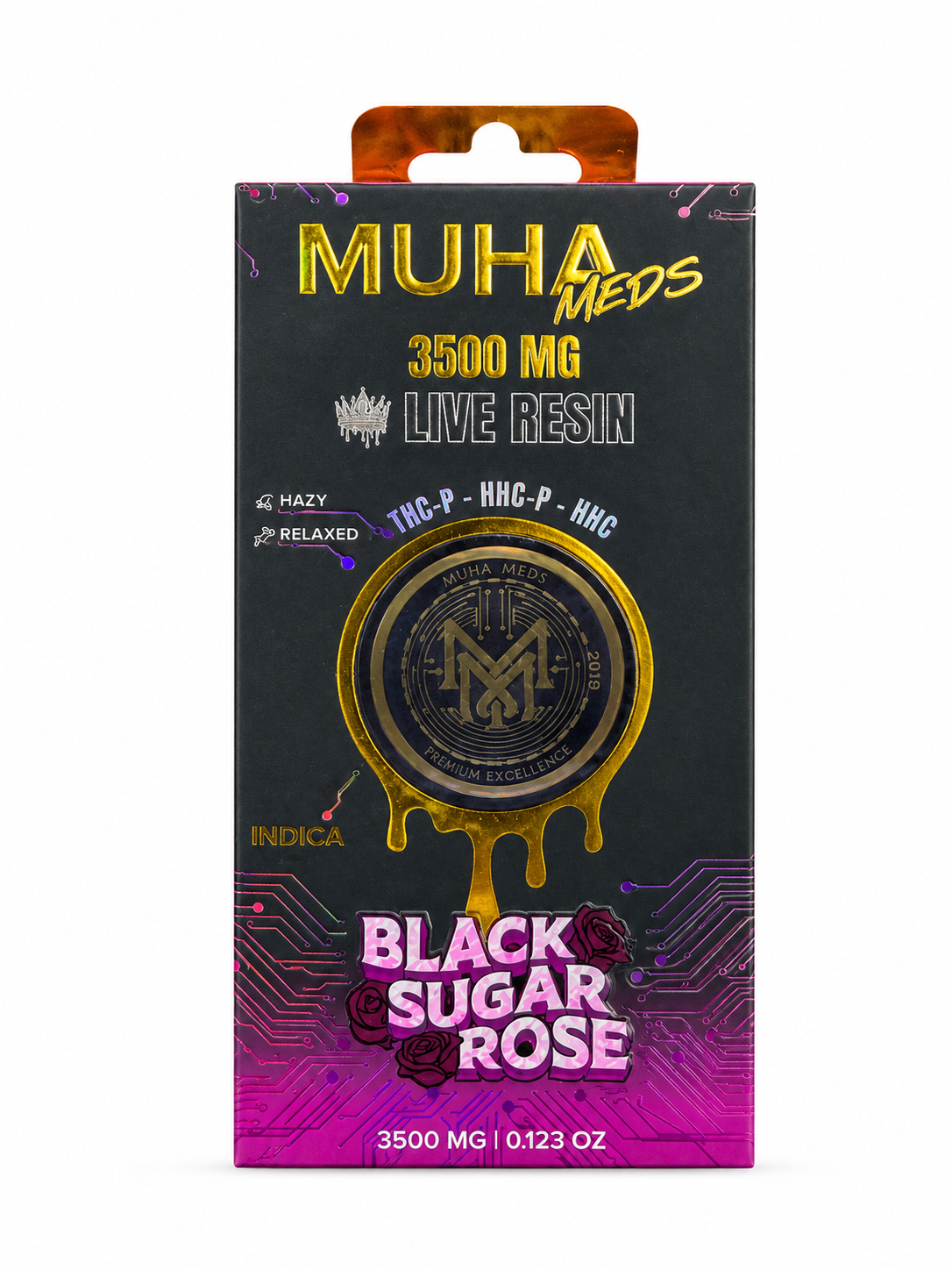 Muha Meds Black Sugar Rose Indica 3.5G Disposable