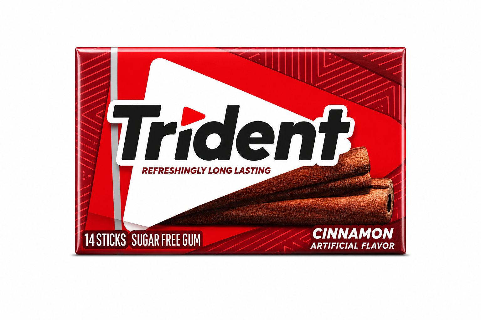 Trident Cinnamon Sugar Free Gum,14 Pieces
