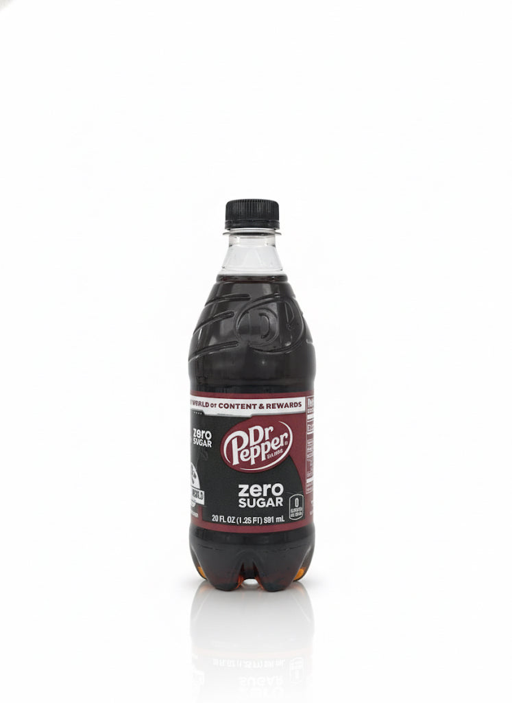 Dr Pepper Zero Sugar Soda Pop, 20 fl oz