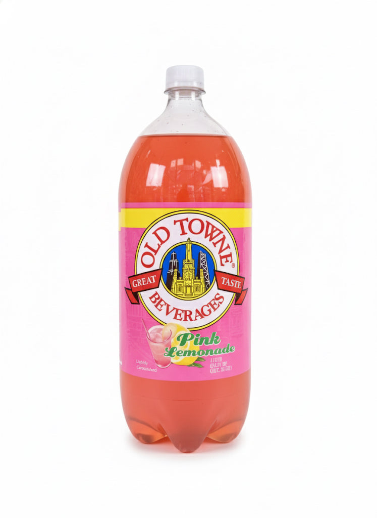 Old Towne Pink Lemonade Soda Pop, 2 Liter