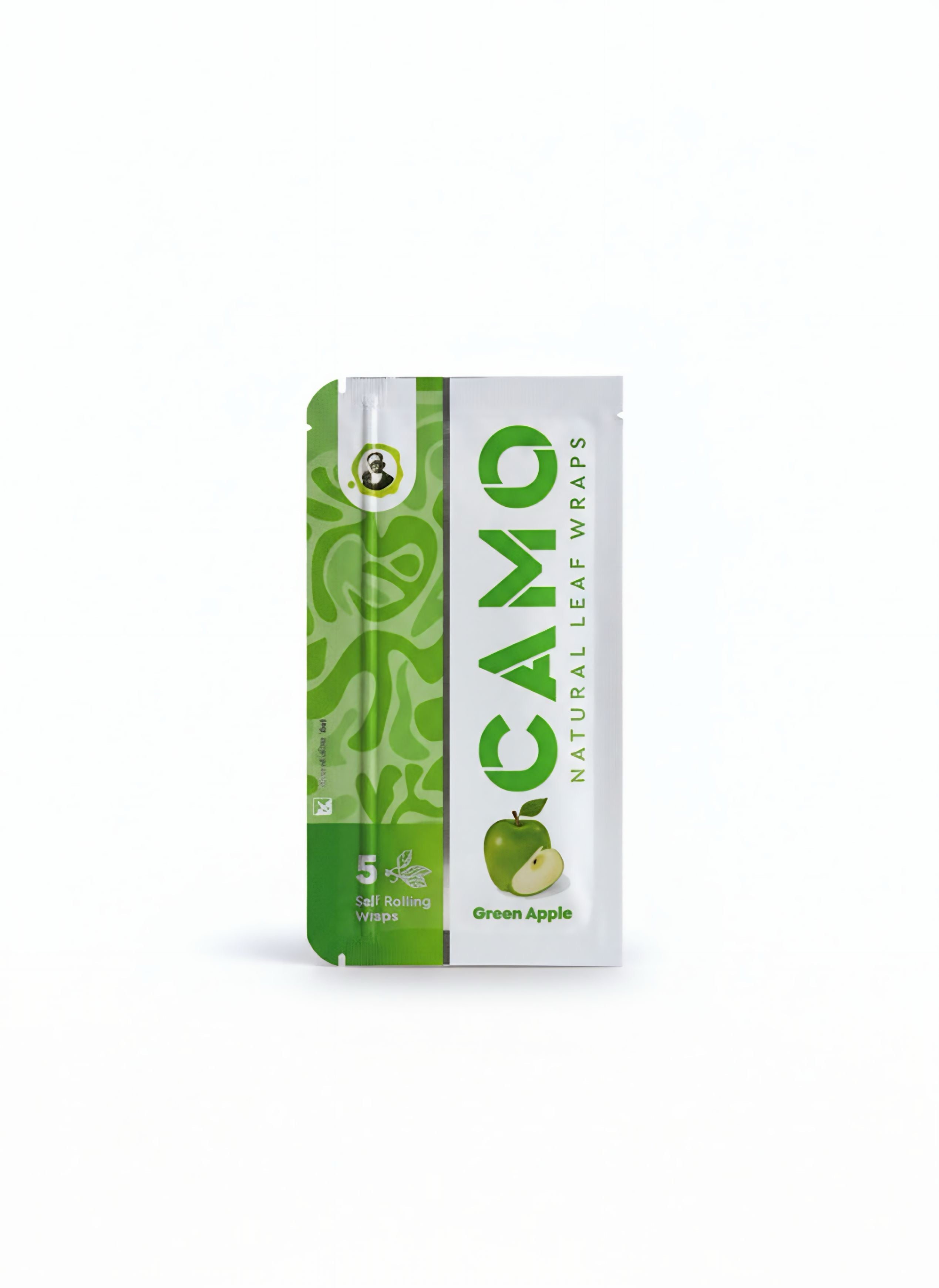 Camo Leaf Wrap Green Apple 5PK